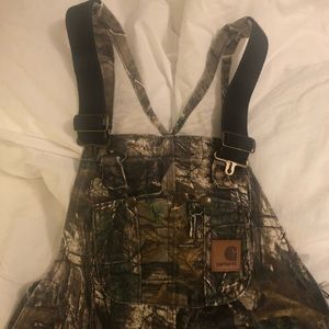 Carhartt camo bibs